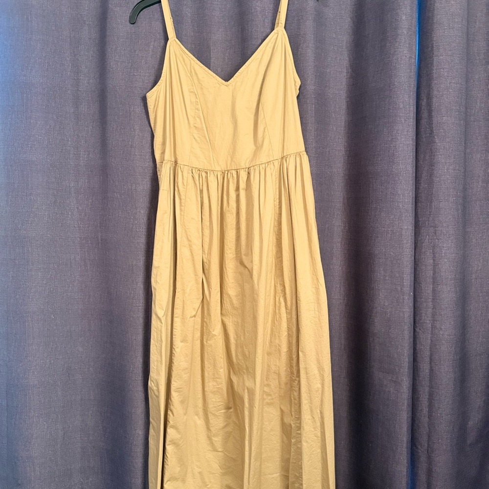 Old Navy Tan Spaghetti Strap Dress
